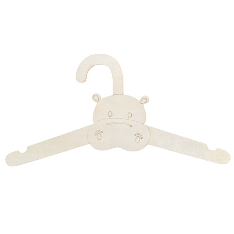 Baby Clothing Hanging Rack - ABJI-20PCS かわいい木製ハンガー 壁掛けコートラック ベビー服収納オーガナイザー 木製ディスプレイホルダー